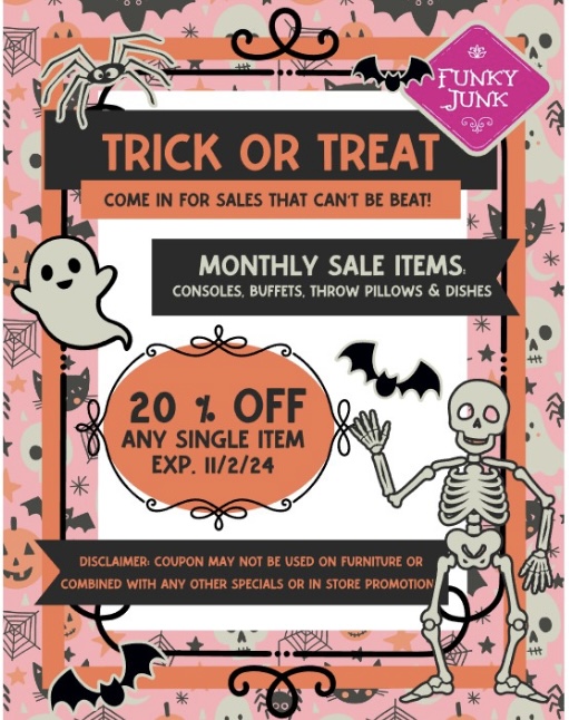 Funky Junk October 2024 Coupon